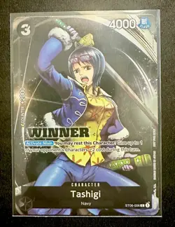 One Piece CCG Tashigi (Winner Pack Vol. 4) - One Piece Promotion Cards (OP-PR) - Image 1