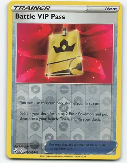 Battle VIP Pass #225/264, Reverse Holo Pokemon card - Image 1