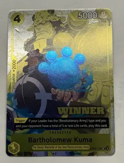 2025 One Piece Bartholomew Kuma Winner Pack Vol. 4, OP09-108 Promo (2x) Cards - Image 5