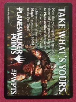 Magic The Gathering 2014 CORE SET M14 GARRUK EMBLEM token card MTG - Image 2