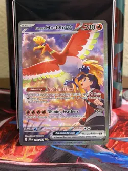 Pokemon Ethan's Ho-Oh EX 230/182 Sv10 Destined Rivals Holo Full Art Rare Card - Image 1
