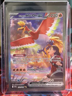 Pokemon Ethan's Ho-Oh EX 230/182 Sv10 Destined Rivals Holo Full Art Rare Card - Image 3