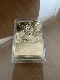 1999 Pokemon 23K Gold Plated Trading Card Mewtwo Vintage - Image 2