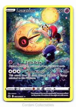 Lunatone GG11/GG70 - Crown Zenith Galarian Gallery - Pokemon Card - Near Mint - Image 1