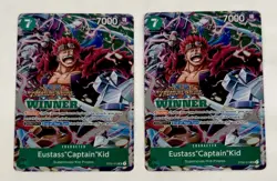 2023 One Piece Captain Kid Winner (2x) Cards Vol 5 Treasure Cruise Foil ST02-013 - Image 1