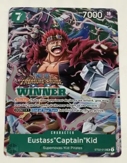 2023 One Piece Captain Kid Winner (2x) Cards Vol 5 Treasure Cruise Foil ST02-013 - Image 5