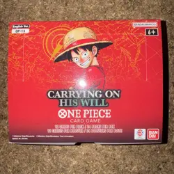 One Piece Card: Carrying On His Will (OP-13) Booster Box Unsealed New - Image 1