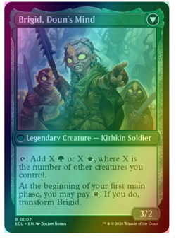 Brigid, Clachan's Heart // Brigid, Doun's Mind - Foil Lorwyn Eclipsed MTG - Image 2