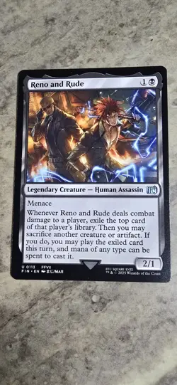 Reno and Rude Final Fantasy Regular Legendary Creature Uncommon MTG NM - Image 1