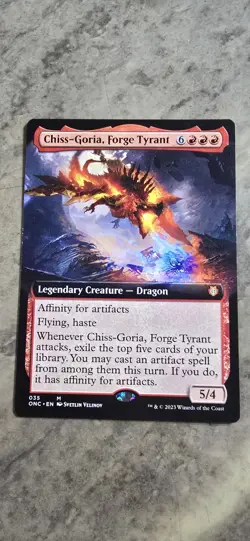 Chiss-Goria, Forge Tyrant (Extended Art) Commander: Phyrexia: All Will Be One - Image 1