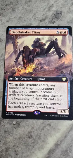 Depthshaker Titan (Extended Art) Commander: Edge of Eternities Regular Rare MTG - Image 1