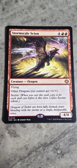 Stormscale Scion Tarkir: Dragonstorm Regular Creature Dragon Mythic MTG NM - Image 1