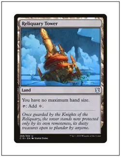 1x Reliquary Tower, Commander 2019, Magic The Gathering MTG NM - Image 1