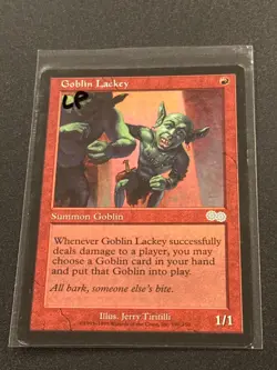 Urza's Saga Goblin Lackey MTG Magic the Gathering LP - Image 1