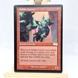 Goblin Lackey MTG Urza's Saga 190 LP Light Play Single - Image 1