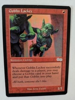 Goblin Lackey Urza's Saga MTG NM Free shipping with tracking - Image 1