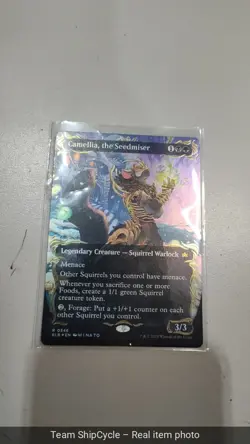 MTG Magic the Gathering RAISED FOIL Camellia the Seedmiser BLB G2U - Image 5