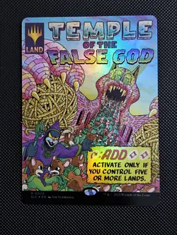 MTG Temple Of The False God's Secret Lair Encyclopedia of Magic FOIL - Image 1