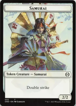 Samurai Token T Phyrexia: All Will Be One 2 NM MTG - Image 1
