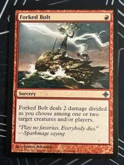 1x Forked Bolt (146) Rise of the Eldrazi LP MTG Magic the Gathering x1 MKE - Image 1