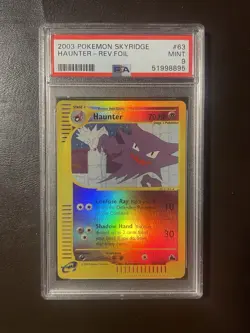 PSA 9 Haunter Reverse Holo - 63/144 - Skyridge - Pokemon - Read Description - Image 1