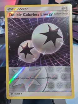 Pokemon TCG Double Colorless Energy Reverse Holo Uncommon SM 136/149 - Image 1