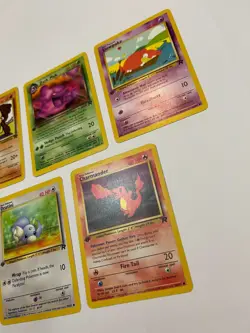 First Edition Pokemon Team Rocket Lot Slowpoke Charmander Muk Mankey Dratini - Image 2
