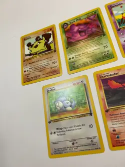 First Edition Pokemon Team Rocket Lot Slowpoke Charmander Muk Mankey Dratini - Image 3