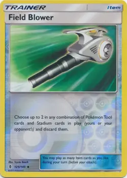 Pokemon - Field Blower - 125/145 - Uncommon - Reverse Holo - Sun & Moon Guardian - Image 1