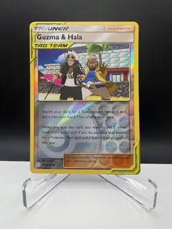 Guzma & Hala 193/236 Cosmic Eclipse Reverse Holo NM Pokemon TCG - Image 1