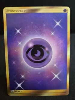 Pokemon TCG Psychic Energy Sun Moon 162/149 Holo Secret Rare - Image 1