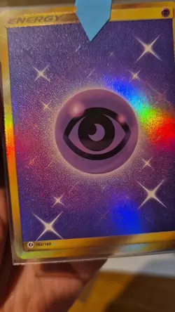 Pokemon TCG Psychic Energy Sun Moon 162/149 Holo Secret Rare - Image 2
