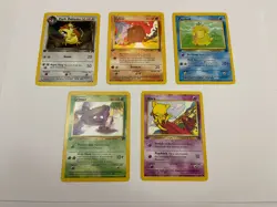 First Edition Pokemon Team Rocket Lot Dark Raticate Grimer Abra Psyduck Diglett - Image 1