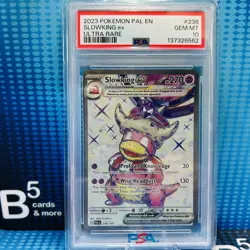 2023 POKEMON PAL EN-PALDEA EVOLVED ULTRA RARE #238 SLOWKING EX PSA 10 - Image 1