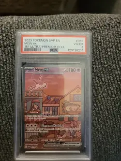 Pokemon TCG Mew EX 053 Scarlet & Violet Promo Holo PSA 4 - Image 1