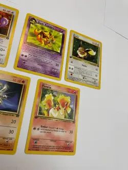 First Edition Pokemon Team Rocket Lot Rattata Kadabra Eevee Machop Ponyta - Image 3
