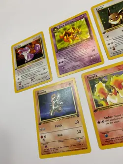First Edition Pokemon Team Rocket Lot Rattata Kadabra Eevee Machop Ponyta - Image 5