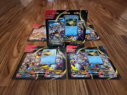 Pokemon TCG Mega Evolutions 3 Pack Blister (Psyduck) X 5 Lot - Image 1