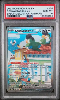 2023 Pokemon Pal En-Paldea Evolved #264 Squawkabilly Ex PSA 10 - Image 1