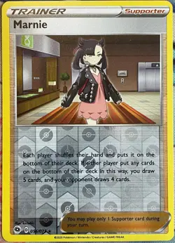 Marnie Reverse Holo Rare - 056/073 - Champion's Path Pokemon 2020 - Image 1