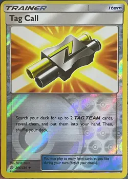 Tag Call Reverse Holo - 206/236 - Cosmic Eclipse Pokemon 2019 - Image 1