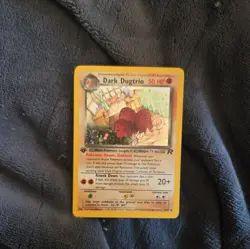 Pokemon TCG Dark Dugtrio Team Rocket 6/82 Holo Rare 1st Edition NM - Image 1