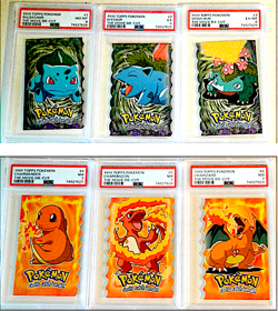 1999 TOPPS POKEMON PSA GRADED SET 1-12 MOVIE DIE CUT EMBOSSED EVOLUTION 20% OFF - Image 2