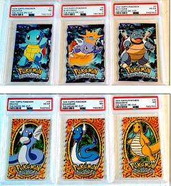 1999 TOPPS POKEMON PSA GRADED SET 1-12 MOVIE DIE CUT EMBOSSED EVOLUTION 20% OFF - Image 3