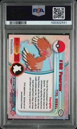 2000 Topps Chrome Pokemon T.V. Fearow Holo #22 - PSA 7 (NM) - Image 2