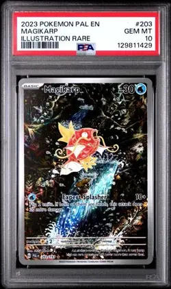 Pokemon Magikarp #203 PAL EN-PALDEA EVOLVED ILLUSTRATION RARE PSA 10 Gem Mint - Image 1