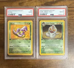 Pokemon Dark Arbok 1st Edition PSA 8 Ekans Evolution Team Rocket - Image 1