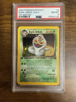 Pokemon Dark Arbok 1st Edition PSA 8 Ekans Evolution Team Rocket - Image 2