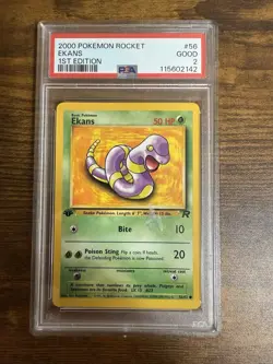 Pokemon Dark Arbok 1st Edition PSA 8 Ekans Evolution Team Rocket - Image 5