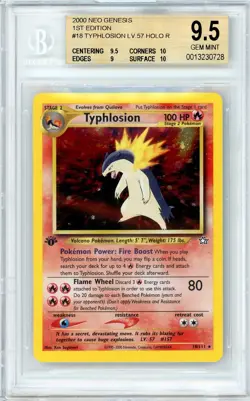 Pokemon Typhlosion #18 Neo Genesis 1st Edition Holo BGS 9.5 Gem Mint - Image 1